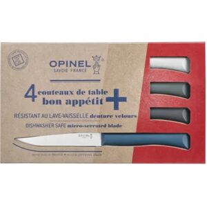 OPINEL Couteau OPINEL de table x4 Tempete bleu