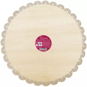 SCRAPCOOKING Plat SCRAPCOOKING rond dentelle bois 29c