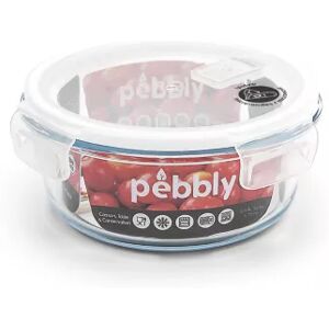 PEBBLY Boîte PEBBLY ronde en verre borosilicate