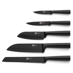 - Bloc 5 couteaux de cuisine Nox noir Noir