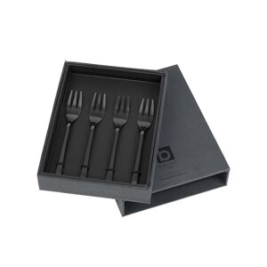 Broste Copenhagen - Hune Fourchette a gateau, titane mat noir (4 pcs.)