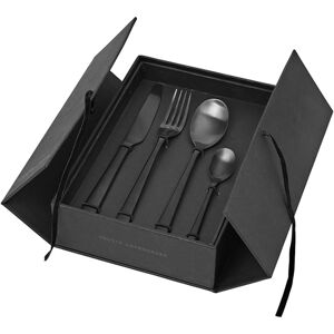 Broste Copenhagen - Hune Set de couverts, titane mat noir (16 pcs.)