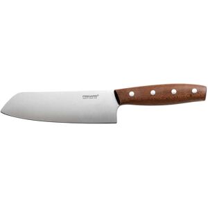 Fiskars - Norr Couteau Santoku 16 cm, Acier inoxydable / Erable