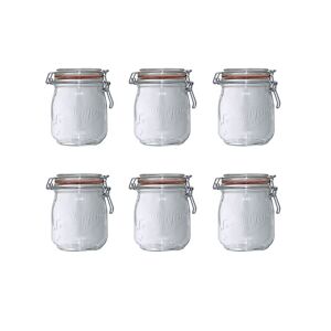 Lot de 6 bocaux en verre 750ml Le Parfait 900506 - verre transparent - Publicité