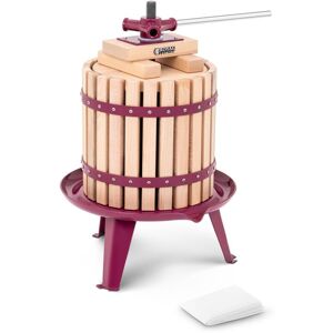 ROYAL CATERING Pressoir manuel en bois pour presser le vin et les jus de fruits + sac filtrant 12L - Publicité