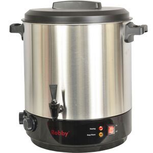 Stérilisateur de bocaux électrique cuve inox avec robinet et minuteur 31l 2100w Robby  pro inox xl - inox et noir