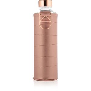 Equa Mismatch bouteille d'eau en verre + emballage en cuir synthétique coloration Bronze 750 ml