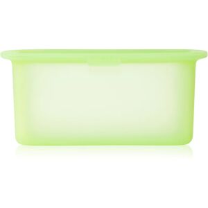 Lékué Reusable Silicone Box récipient pour la conservation des aliments coloration Translucent Green 1000 ml