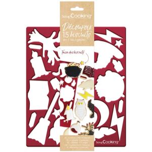 Plaque decoupoir multi sorcier Scrapcooking [Rouge]