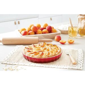 Moule a tarte en ceramique 27 cm rouge Mathon [Marron]