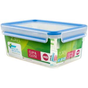 Boîte rectangle Clip & Close bleu 2,3 L Emsa []