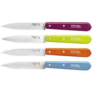 Coffret 4 couteaux office N°112 lame inox 10 cm 4 coloris Opinel [Bois]