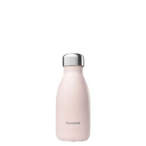 Bouteille isotherme 260 ml rose pastel Qwetch [Noir]