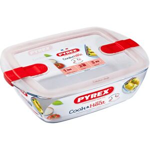 Plat rectangle + couvercle Cook & Heat 23 x 15 cm Pyrex [Noir]