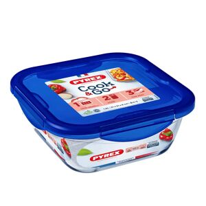 Boîte carree avec couvercle 21 cm Cook & Go Pyrex [Marron]