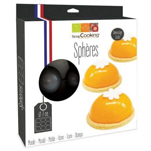 Moule a gateau semi-rigide 9 demi-spheres Scrapcooking