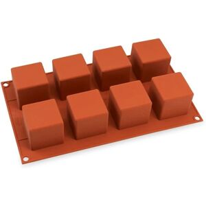 Plaque silicone 8 cubes Silikomart []