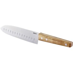 Couteau santoku Nomad 18 cm en acacia Beka [Gris metallise]