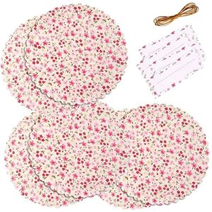 3 sets decoratifs pour pot de confiture Fleurs Rayher