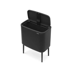 Touch Bin sur pied 36 l noir mat Code R Brabantia