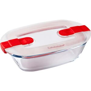 Plat rectangle + couvercle Cook & Heat 17 x 10 cm Pyrex [Gris metallise]