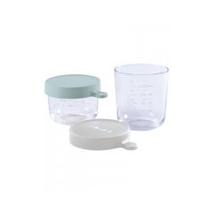 Beaba Coffret 2 Portions Verre 150 ml & 250 ml 4 Mois et + - Coffret 1 portion de 150 ml + 1 portion de 250 ml