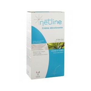 Netline Crémé Decolorante - Boîte 2 tubes (40 ml & 20 ml) + coupelle + spatule