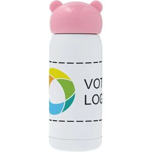 VistaPrint Bouteille thermos Technotape avec bouchon rose 320 ml - Publicité