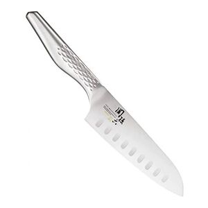 KAI Couteau santoku alvéolé Shoso 16.5cm - - Gris - Acier - Publicité