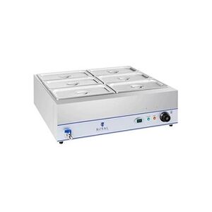 Royal Catering Bain-marie - 2 000 W - 6 x 1/3 GN - Robinet de vidange - Publicité