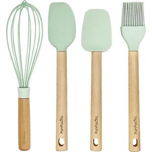 Set de 5 ustensiles de cuisine manche en bois et polypropylène