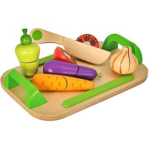 Eichhorn Planche a decouper enfant legumes bois 12 pieces