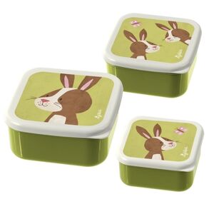 sigikid® Boîtes a gouter enfant lapin Forest PP lot de 3