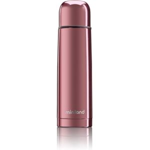 miniland Thermos Thermy deluxe rose inox effet chrome 500 ml