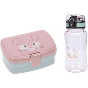 LAeSSIG Boite a gouter enfant et gourde Chinchilla tritanePP 460 ml