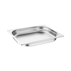 Vogue Bac Gastronorme 1/2, Bac Inox, Profondeur : 40 mm, Capacité : 2,5 litres, Récipient de conservation des aliments chauds et froids, Compatible Bain Marie, Couvercle vendu séparément, K925 - Publicité