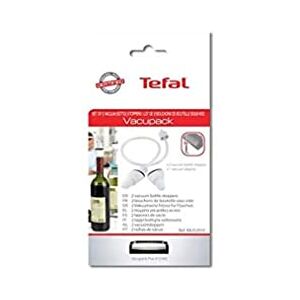 Tefal Lot de 2 Bouchons de Bouteille sous-vide avec Adaptateur pour Fresh Lock et Vacupack Plus XA252010 - Publicité