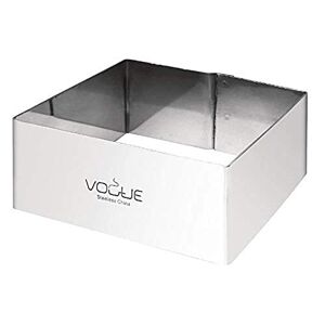 Vogue Mouleà gâteau carré en acier inoxydable 4 x 8 x 8 cm - Publicité