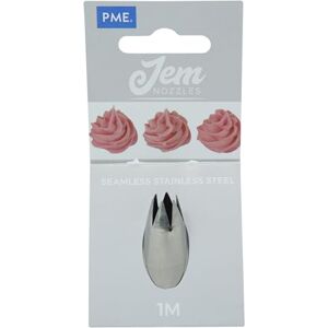 PME JEM NZ1M Douille Etoile Ouverte, Acier Inoxydable, Argent, 2 x 2 x 3.5 cmNZ1M - Publicité