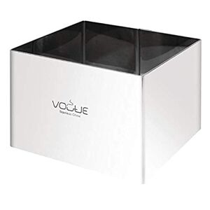 Vogue Mouleà gâteau carré en acier inoxydable 6 x 8 x 8 cm - Publicité