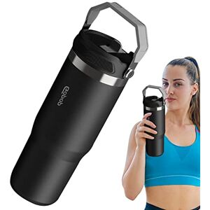 XIAOGUANG En Acier Inoxydable 900 Ml Bouteille Isotherme Isotherme Sous Vide Cafetière Portable Pour Eau, Thé, Café, Flacons Isothermes - Publicité