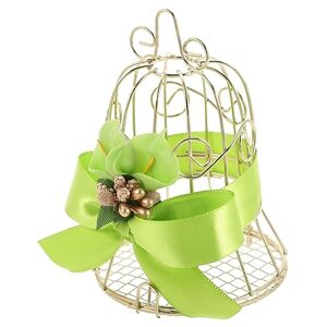 ABOOFAN Boîte Mangeoire Pour Cage à Oiseaux Lanterne Cage à Oiseaux Suspendue Cas De Style De Bonbons Coffret Cadeau Cadeaux Bougeoir Cage à Oiseaux Mariage Fil De Fer Le Fer - Publicité