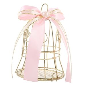 SEWACC Boîte Mangeoire pour Cage à Oiseaux Décoration De Pendentif Bougie Chauffe-Plat Cage à Oiseaux Cas De Style De Bonbons Coffret Cadeau Chocolat Le Fer Creux Fournitures De Mariage - Publicité