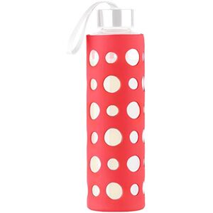 Housse en silicone 20 cm pour bouteille en verre Rouge [Pearl] - Publicité