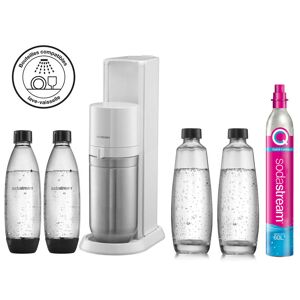SODASTREAM Machine à soda SODASTREAM MACHINE DUO BLANCHE PACK 4 BOUTEILLE