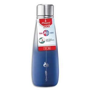 Maped Bouteille isotherme PICNIK bleu, capacité 500 ml en acier inoxydable, garde au chaud ou froid