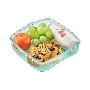 Maped PICNIK Boîte à goûter ORIGINS LUNCH-BOX, 0,52 l, bleu - Lot de 4 Gris clair