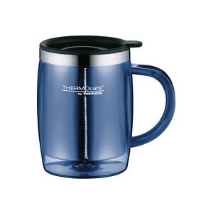 Thermos Mug isotherme Desktop Mug TC, 0,35 litre, bleu - Lot de 2 Transparent / noir