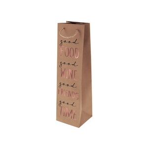 Sac cadeau pour bouteille 'Good Wine' - Lot de 6