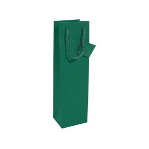 Sigel Sac à bouteille, vernis mat, pour une bouteille, vert - Lot de 6